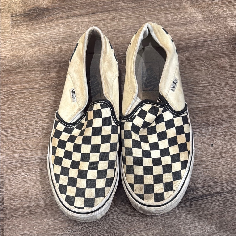 Checkered Slip-On Sneakers